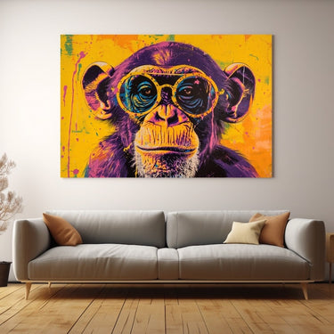 Monkey with Glasses Painting
